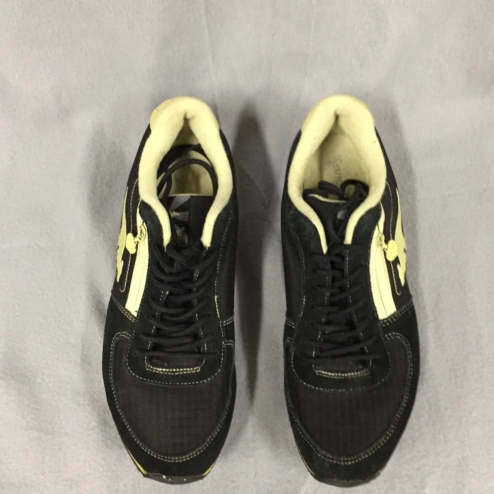 KangaROOS Womens Sneakers Black Yellow Side‎ Pocket Shoes 10 BALU0259W-2004